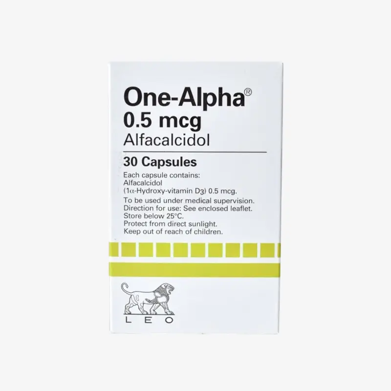 one alpha 0.5 mcg capsules 0.5 µgm