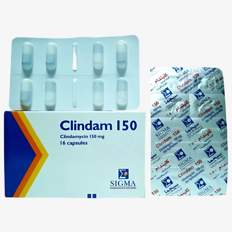 كليندام 150 مليجرام كبسولات 16 كبسولة 150 مليجرام