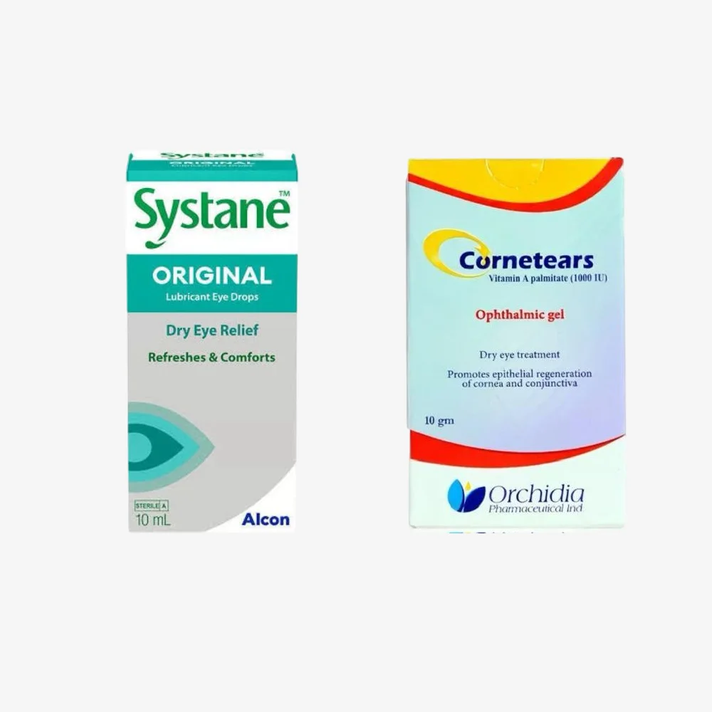 compare the difference between systane and cornetears and the best for moisturizing the eye 