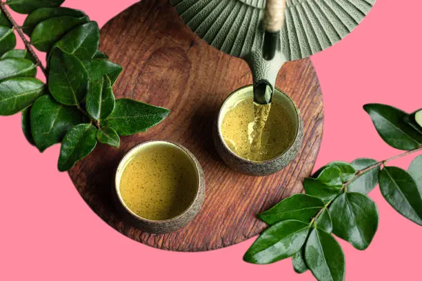 غسول الشاي الاخضر للاسنان