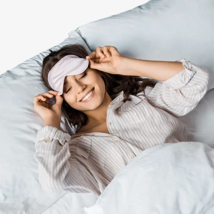 How do you prepare yourself for a peaceful sleep after a tiring day? 