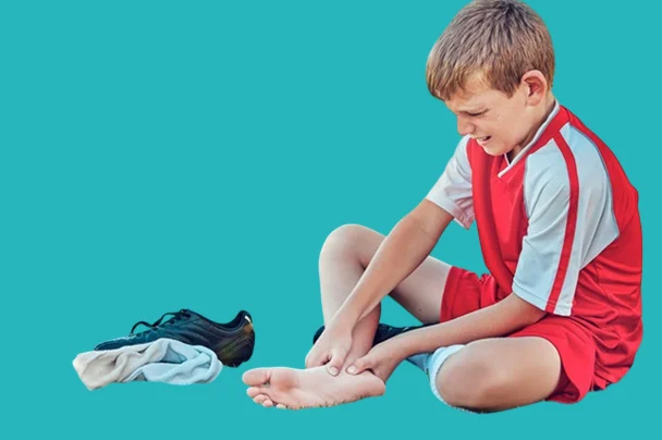 Foot pain in children is a symptom of flat feet in children