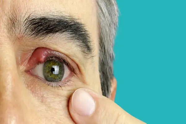 تورم واحمرار الجفن من اعراض دمل العين