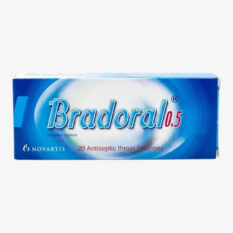 برادورال استحلاب لعلاج احتقان الحلق 0.5 مليجرام