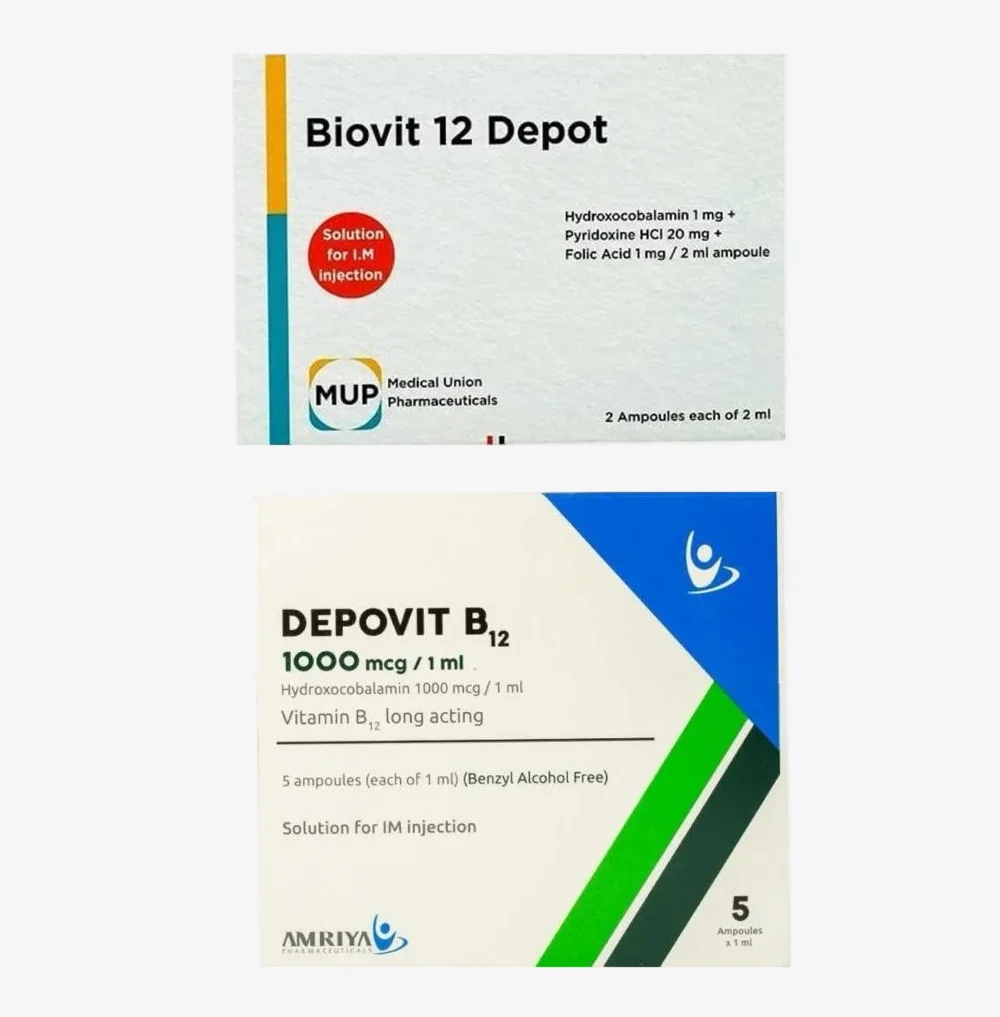 differences between biovit 12 and depovit b12 and the best for the nerves 