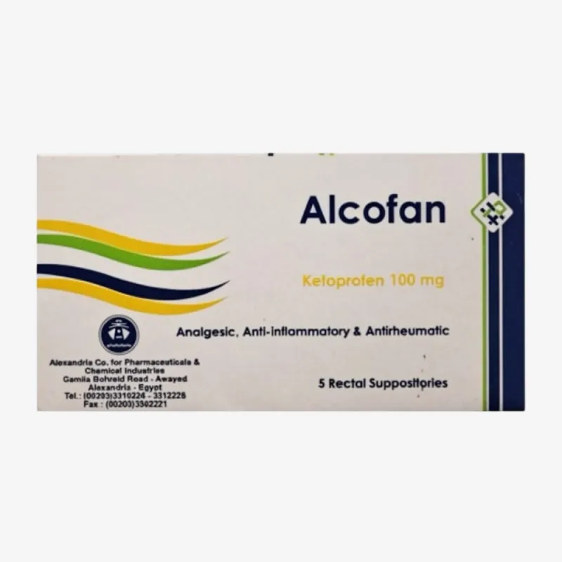 alcofan 100mg 5 supp