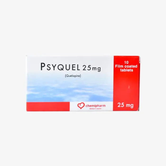 Psyquel 25 mg 10 tablets 25mg