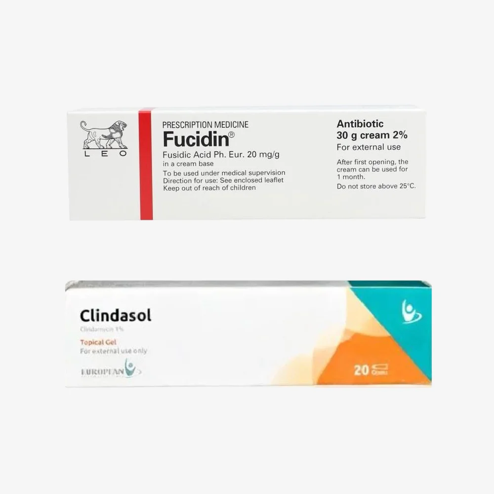 difference between fucidin and clindasol and their uses 