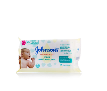 johnson's baby wipes cotton touch