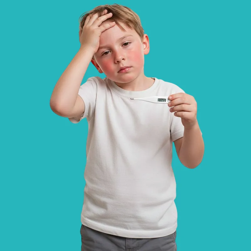 علاج ارتفاع الحرارة عند الاطفال في المنزل 