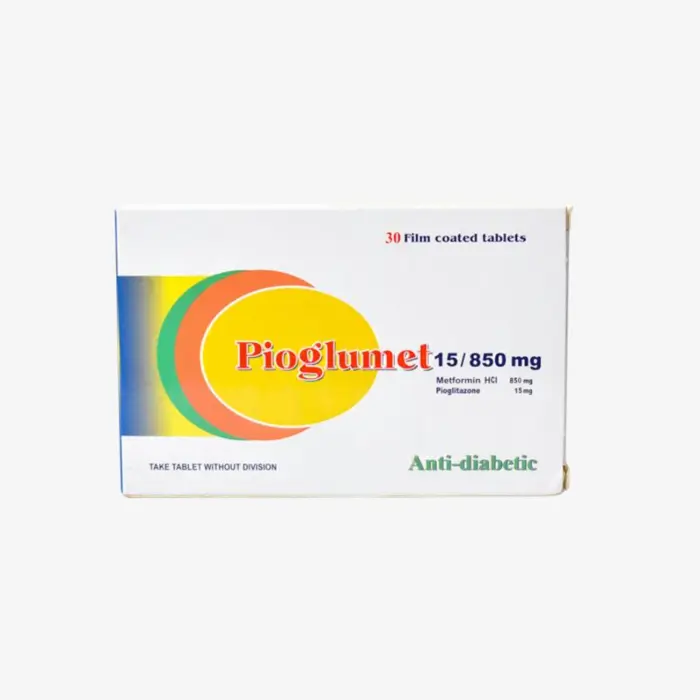 Pioglumet 15 mg 30 tablets 15mg