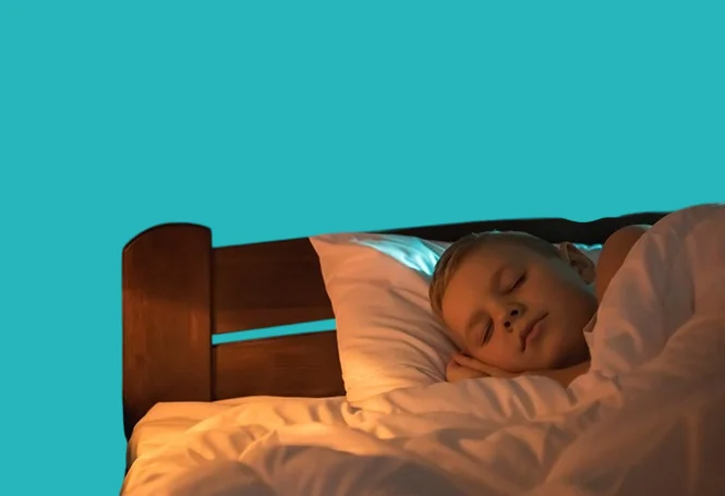 The room is kept quiet to help the child sleep and avoid staying up late