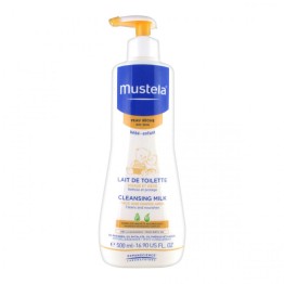 mustela baby dry skin cleansing milk 500ml