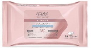 eva skin clinic collagen facial wipes 