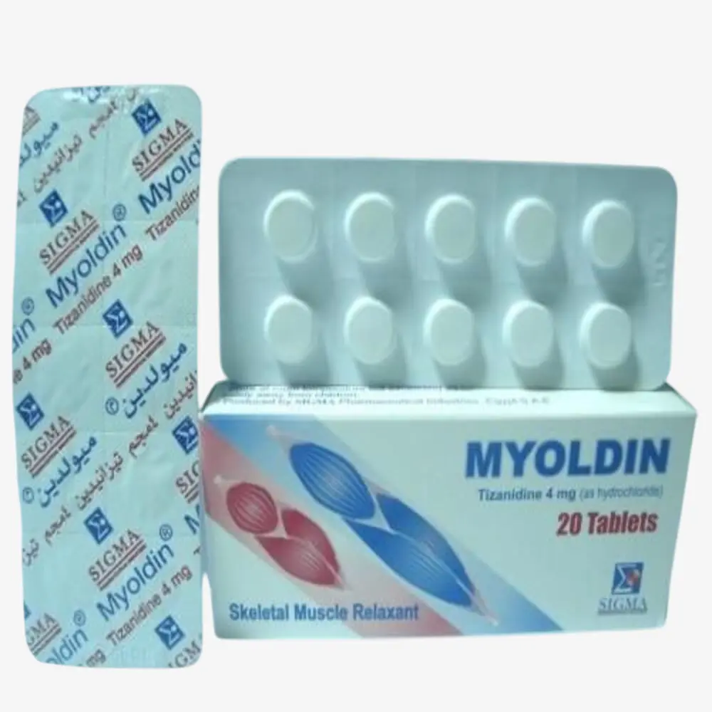 Myoldin 4 mg 20 tablets 4mg
