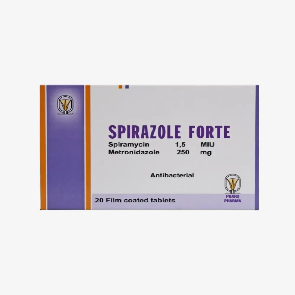 Spirazole forte tablets 1.5 MIU/250 mg 1.5 MIU/250 mg