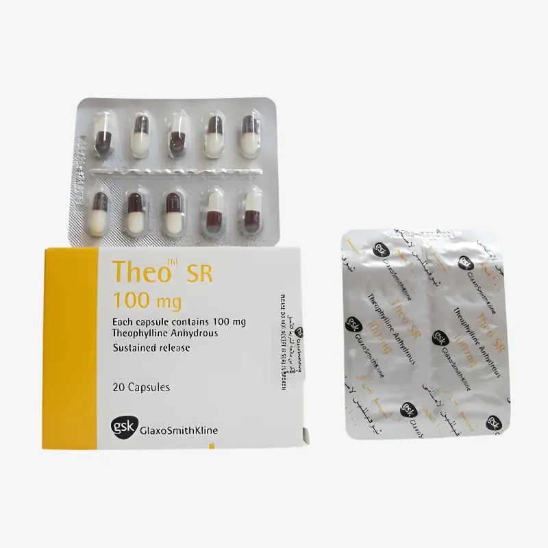 ثيو اس ار 100 مليجرام كبسولات 100mg