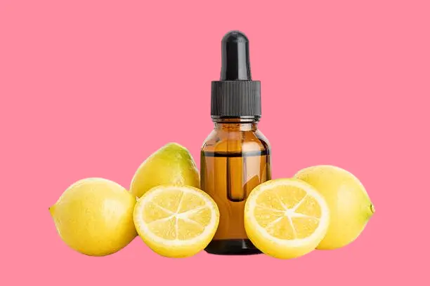 Lemon essential oil to lighten sensitive areas