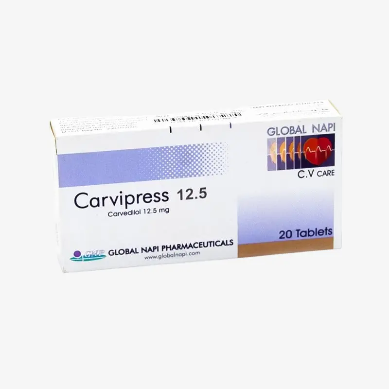 كارفيبرس اقراص لعلاج قصور القلب والذبحه الصدريه 6.25 مجم