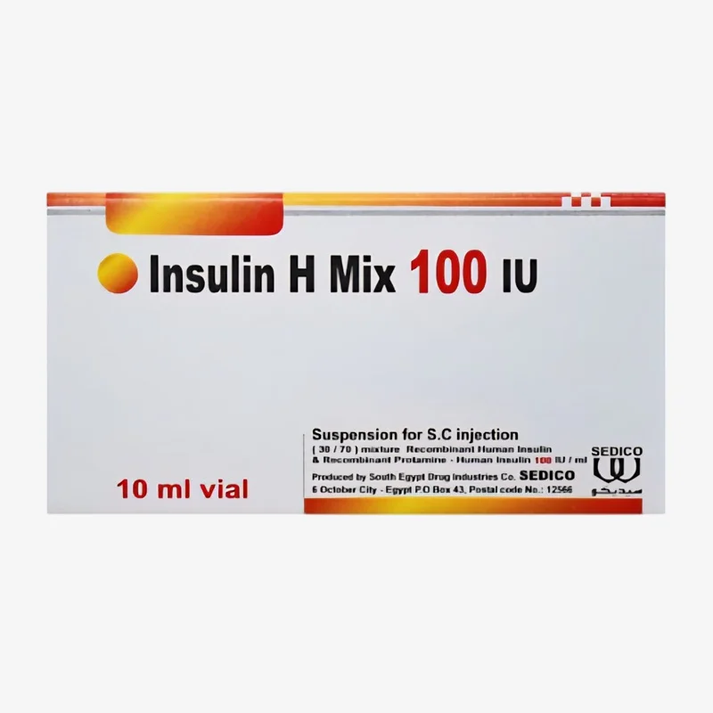 انسولين اتش ميكس 100 وحدة دولية 30%