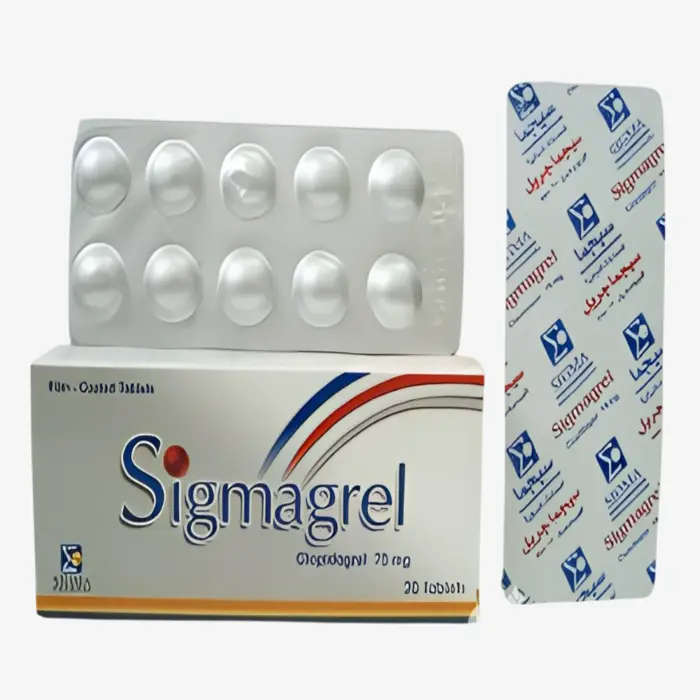 سيجماجريل 75 مليجرام 20 قرص 75mg