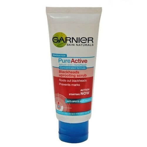garnier pure active blackhead scrub