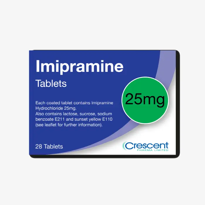 Imipramine 25 mg 50 tablets 25mg