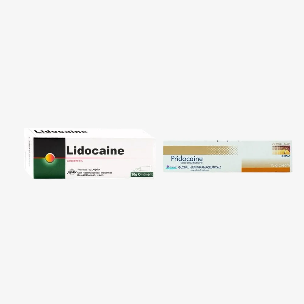 comparison of the differences between pridocaine and lidocaine and their uses 