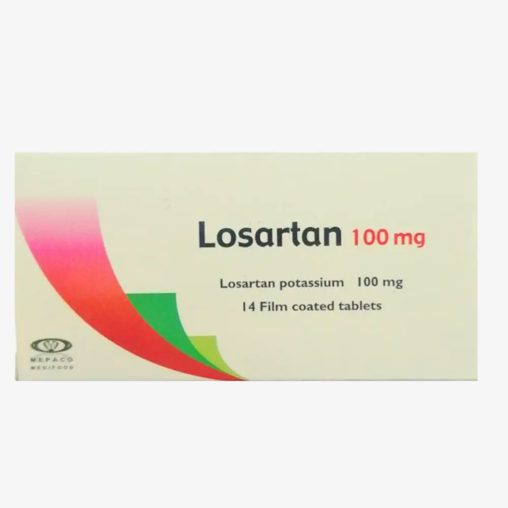 لوزارتان 100 مليجرام 14 قرص 100mg