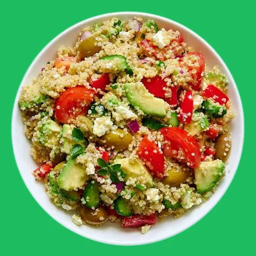 Quinoa salad with avocado