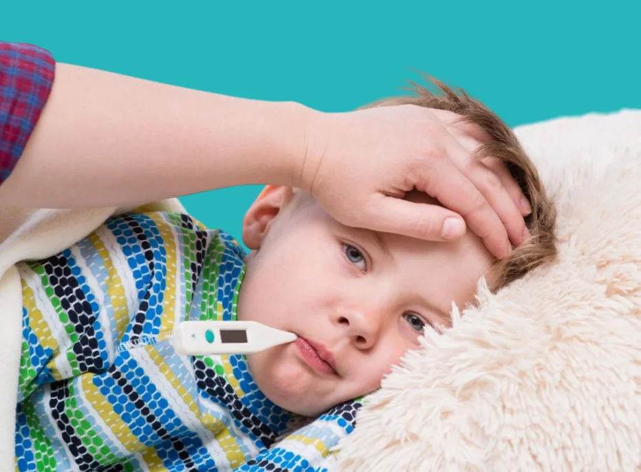 Child's temperature rises