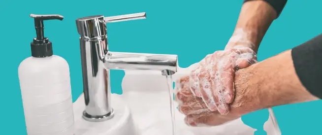 غسيل اليدين للوقاية من الخراج