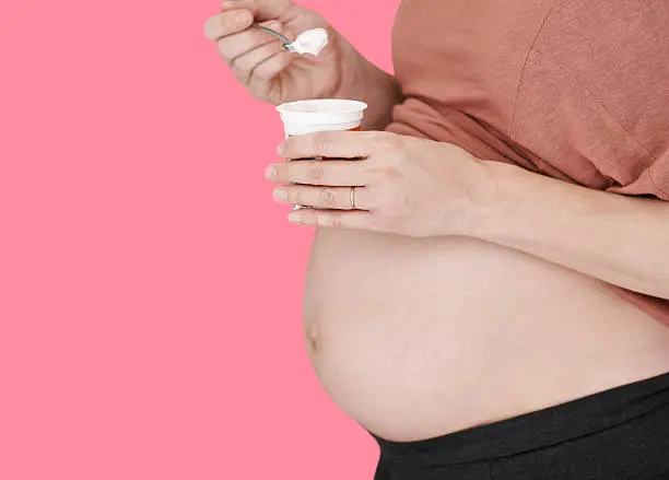 yogurt to facilitate natural childbirth