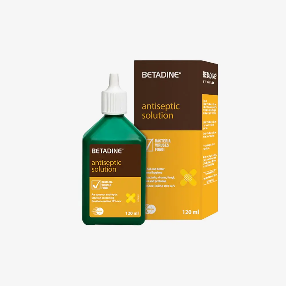 Betadine 120 ml antiseptic solution 7.5%