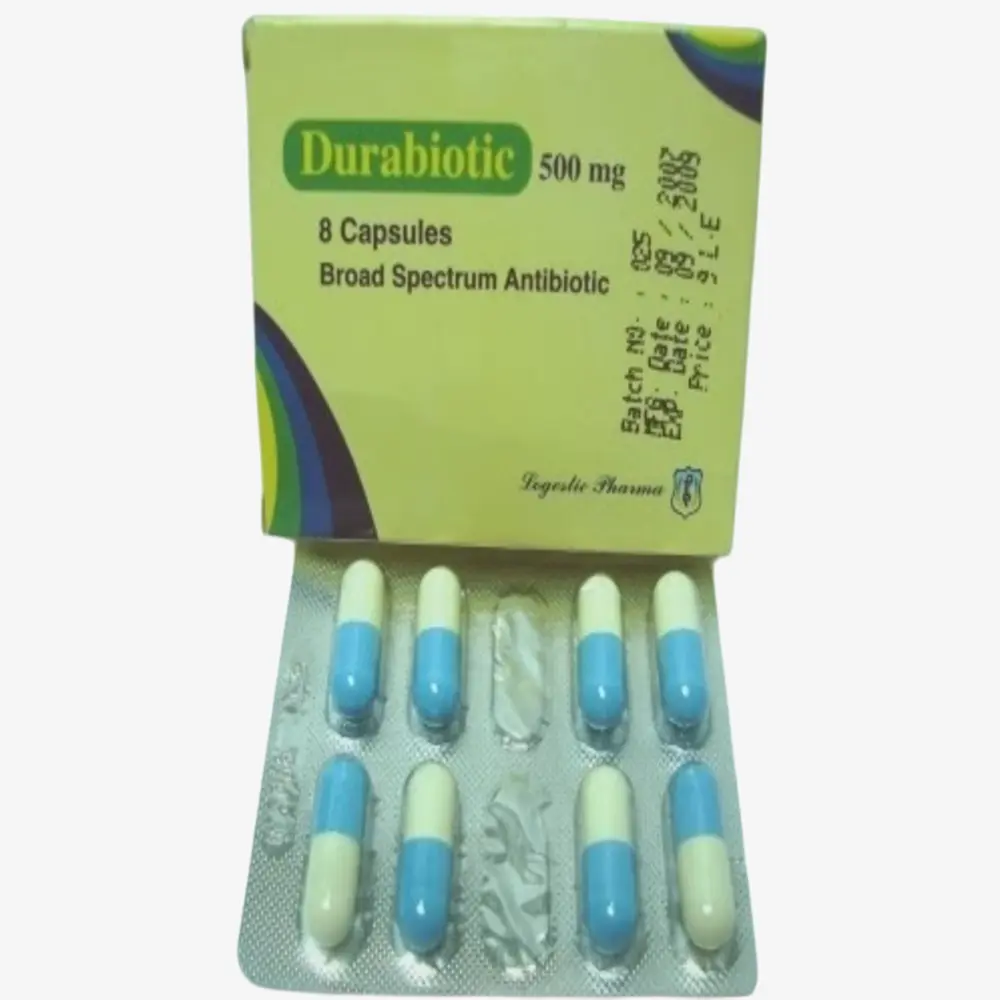 Durabiotic 500 mg 8 Capsules 500mg