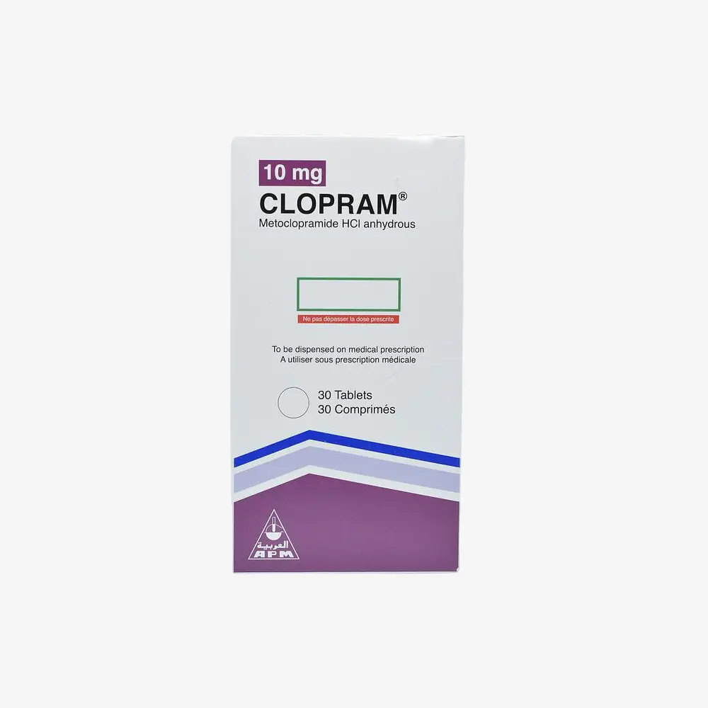 clopram 10 mg 30 tablets 10mg