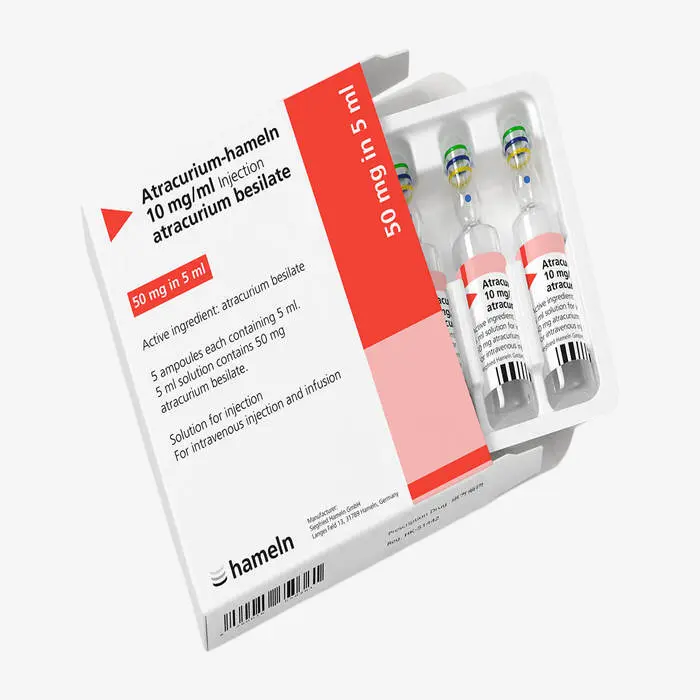 اتراكوريوم 50 مليجرام 5 حقن 50 mg