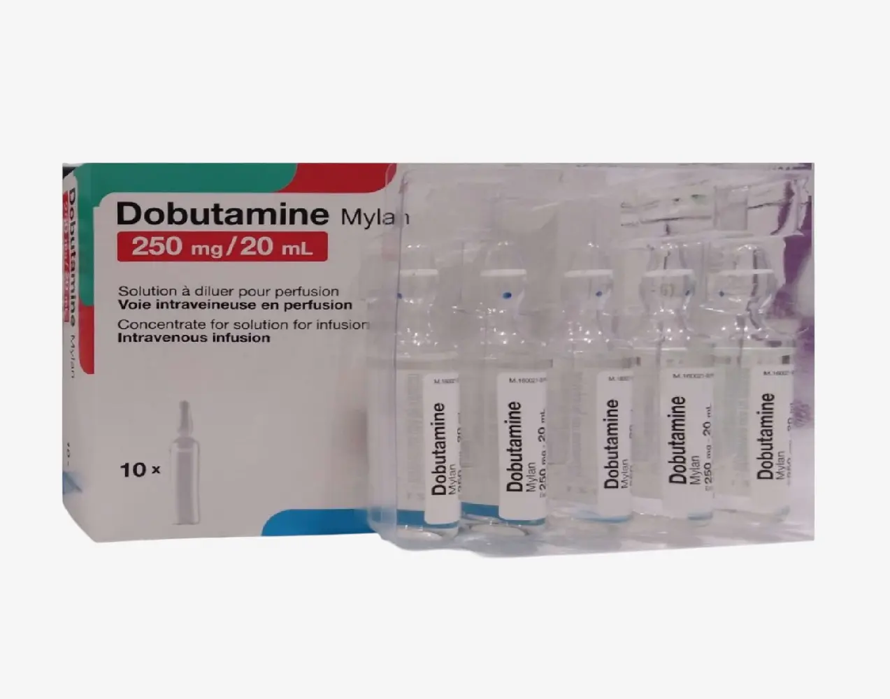 dobutamine mylan 250 mg / 20 ml